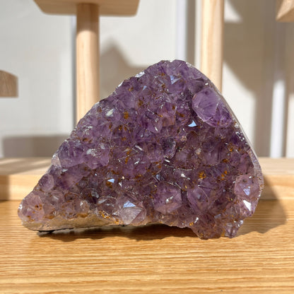 Titanium Amethyst Quartz Crystal Cluster - 379g