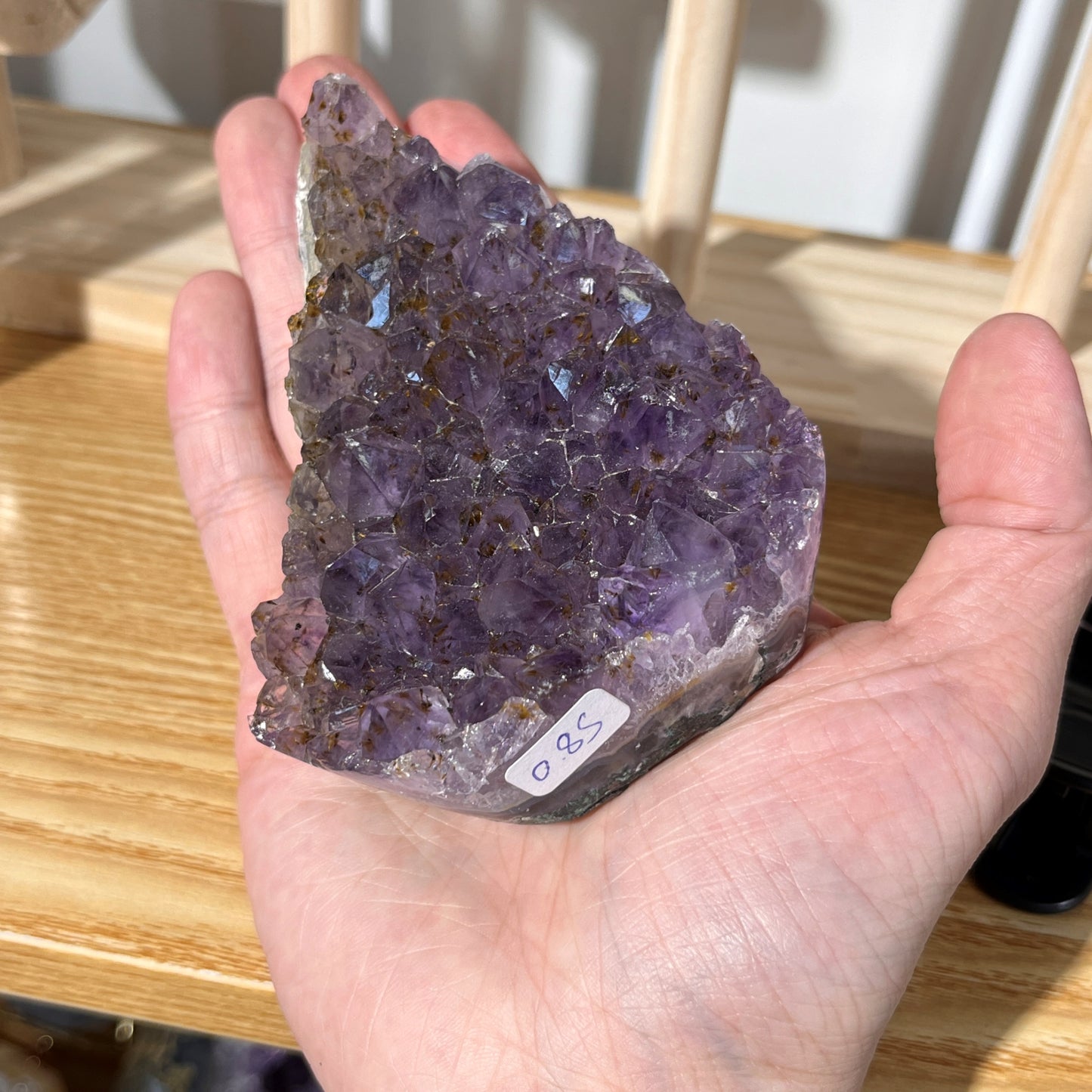 Titanium Amethyst Quartz Crystal Cluster - 379g