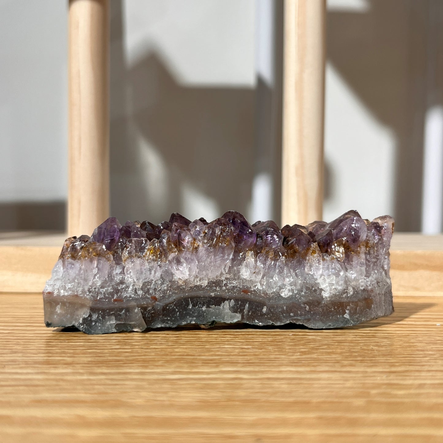 Titanium Amethyst Quartz Crystal Cluster - 76g
