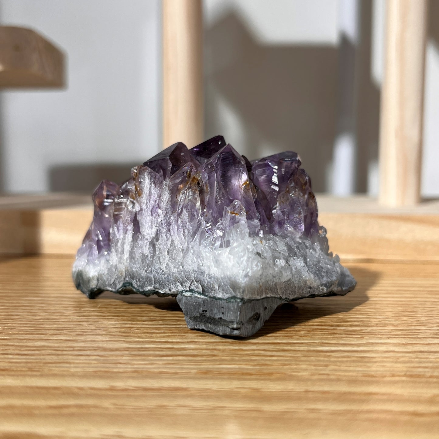 Titanium Amethyst Quartz Crystal Cluster - 111g
