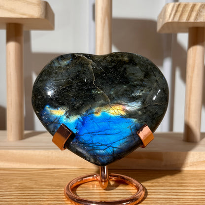 Indian Blue Light Labradorite Palm Stone