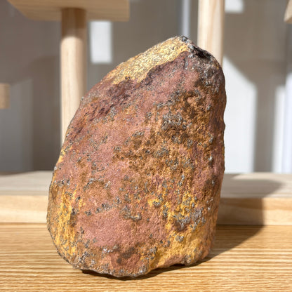 Red Phantom | Silver Rutilated Quartz Symbiosis Freefrom - Half Polished