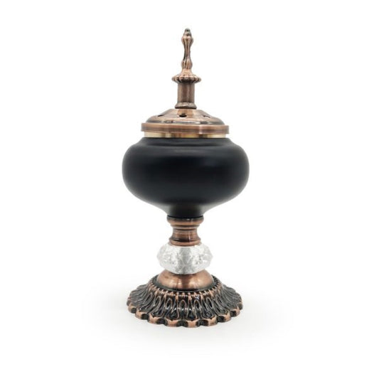 Incense Resin Burner 18cm Tall - Arabic Vintage Style - Bakhoor Burner - Censer